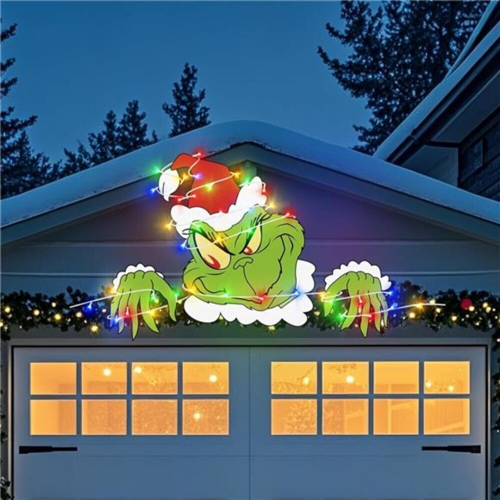 Cute Gnome Fence Peeker 3 Pack Christmas Outdoor Decor